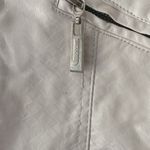 White Leather Jacket Size XL Photo 3