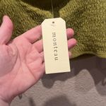 Monteau New Women’s Green Knot Tank Top Size Large Cropped NWT Photo 6