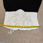 Betsy and Adam  Rosette Sequins Bodice Sheath Cocktail Dress 8 Photo 7