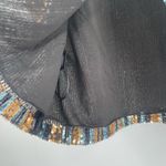 Say What? SAY WHAT? Sequin Tank Size Medium Stripe Button Back Tie Straps Open Back Party Photo 10