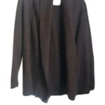Kenar  Womens Long Slee Open Wrap Cardigan Sweater Italian Merino Wool Brown Sz S Photo 0