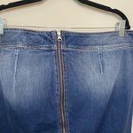 Torrid  Dark Wash Distressed Denim Skirt Size 18 NWT Photo 3