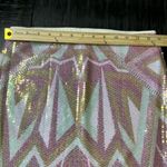 Decree  Iridescent Pink and Gold Mini Skirt Photo 6