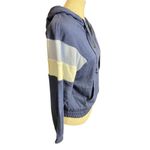 American Eagle  Women’s Half Zip Blue and White Hoodie Size Small Photo 3
