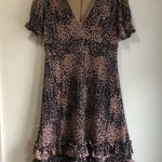 Hutch ANTHROPOLOGIE  ADELIA RUFFLED MIDI DRESS Leopard Print Size xs Photo 4