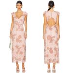 Free People  Butterfly Babe Lace Maxi Dress in Antique Combo Size Medium Photo 1