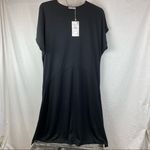 ZARA  Black Asymmetric Hem Smock Dress Small S NEW Photo 2