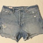 Gap  High Rise Cheeky Distressed Jean Shorts Sz 30/10-VGUC Photo 0