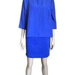 Ted Baker Royal Blue 3/4 Sleeve Sheath Dress Photo 0