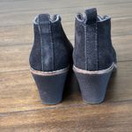 White Mountain  Women's Lambert Lace-Up Suede Wedge Booties Black Size 7.5 M Photo 3