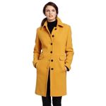Calvin Klein NWT  Single Breasted Wool Pea Coat Winter Dress Coat Mustard Size 6 Photo 1