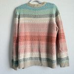 Talbots  Mohair Lambswool‎ Rainbow Pastel Isle Cardigan Sweater Women’s Size 1XP Photo 1