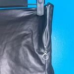 PU Leather Skort Black Photo 3