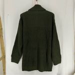 H&M Divided Turtle Neck Pullover Sweater Waffle Knit Women’s Small Green Photo 5