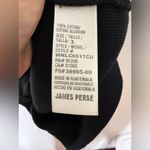 James Perse standard  Black Racer back‎ Ribbed Dress Size 1 Small Photo 4