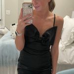 Black Bow Mini Dress Photo 0