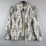 Chico's Women's Open Front Jacket 2 US L Multi Printed Geo Blazer Boho Workwear Photo 0