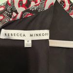 Rebecca Minkoff Tasha Abstract-Print Dress Red Black & White 6 EUC Tie Open Back Photo 13