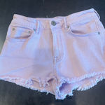 Light Purple Denim Shorts bullhead brand size 7 high rise short Photo 0