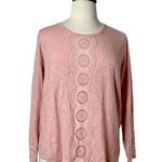 Knox Rose Tee Shirt Lace Long Sleeves Cotton Dusty Pink Women’s Plus Size XL Photo 0