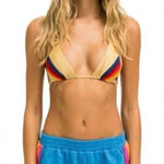 Aviator Nation  5 Stripe Jogger Shorts Blue Size M Photo 0