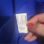 Chiara Boni NEW NWT  La Petite Robe Bernarda One Sleeve Ruffle Dress Blue Klein Photo 10