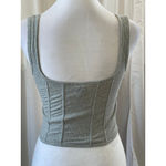 PINK - Victoria's Secret Women's  Ribbed Tank Top M Light Green Photo 1