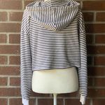 American Eagle Striped Crop Hoodie Photo 1