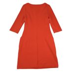 Boden UK 8 US 4P Orange Knit‎ Dress 3/4 Sleeve Career Casual Pockets Photo 1