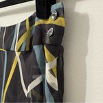 Jones New York Gray & Yellow 100% Silk Midi Skirt Sz 4 Y2K Photo 2