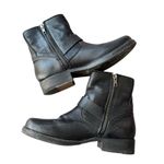Frye - Vicki 6 Short Buckle Boots Moto Black Leather Sz 7 Photo 7