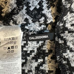 Calzedonia  Houndstooth Zip Front Leggings sz L Photo 4