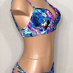 New. Strappy Tropical bra sized bikini set. 34/B Photo 2