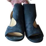 Balenciaga Paris Italian Ankle Leather Cutout Booties Open Toe Suede Pumps 39.5 Photo 4