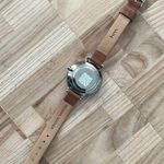 WY Modern Ladies Watch Large Round White Dial Genuine Leather Strap Photo 6