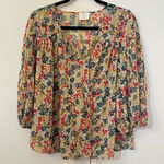 Anthropologie Pins & Needles Floral Boho Blouse S Photo 0