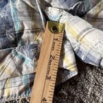 Bongo Blue Surfer Plaid Shorts Juniors Sz 7 Cotton PLD Floral Print Cuffed NWT Photo 10