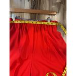 ALYSI Wool Wide Leg Red Trousers Pants Womens Size 6 Elastic Waist Holiday Party Photo 5