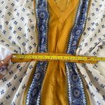 Free People  Yellow Mustard Santa Cruz Kimono Mini Dress Photo 7