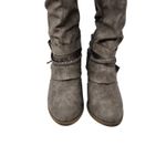 Maurice's Brown Leather Block Heeled Carmen Hooded Wide Calf Tall Boots Size 7.5M Photo 4