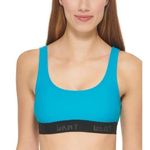 DKNY  Scoop Neck Logo Bikini Swim Top Size Medium Photo 0