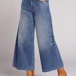 Current/Elliott Dusty Wide Leg Jean in Blue Size 30 Photo 0