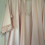 Satin Bridesmaid Soft Pink Bridal Party Robe Photo 4