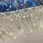 Rue 21 Patterned Blue Lace Trim Tank Top Photo 2