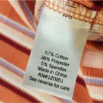 Sonoma  Orange Pink Crop Cut Out Open Back Ribbed Baby Tee Size Medium Photo 3