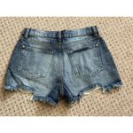 No Boundaries  women's Junior size 7 blue High Rise denim jean shorts Photo 6