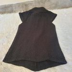 Kensie  Size Medium M Black Sweater Layer Cover Button Retro Knitted Short Sleeve Photo 8