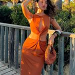 ZARA Open Back Cut-Out Dress Photo 2