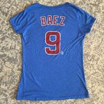 Majestic  Threads Women's Chicago Cubs Javier Baez V-Neck T-Shirt Photo 3