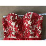 Sherri Hill Dress Size 10 Prom Pageant Gala Formal Gown Flowy Red Gold # 1924 Photo 2